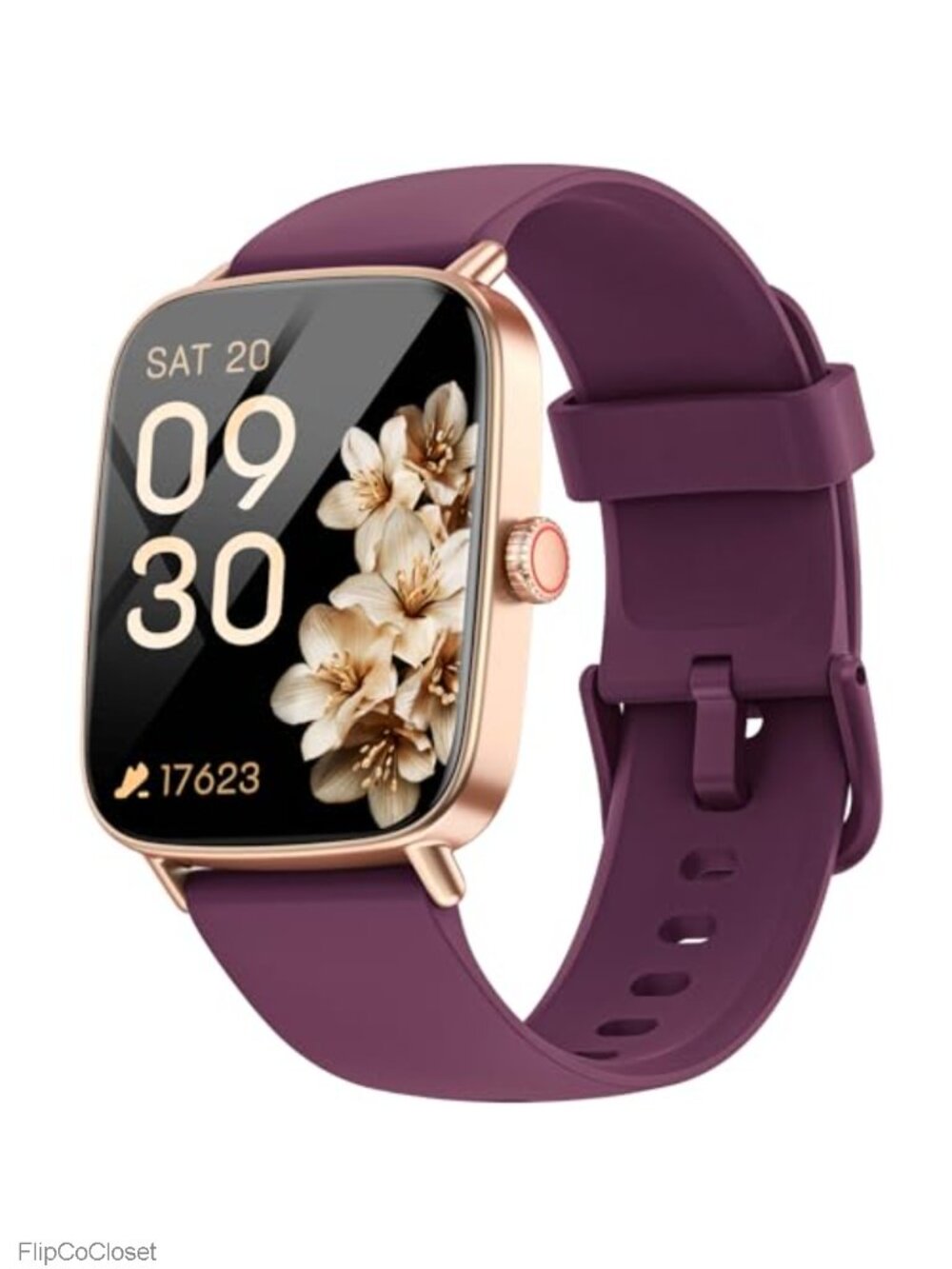 1.85" HD Smart Watch for Women, Answer/Make Calls, 2 Bands, IP68 Waterproof,